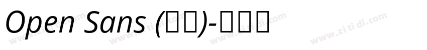 Open Sans (正文)字体转换